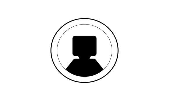 user login profile avatar user icon in flat style vector