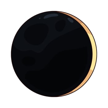 illustration of solar eclipse vector