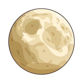 illustration of space venus planet vector