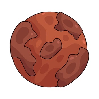 space mars planet illustration vector