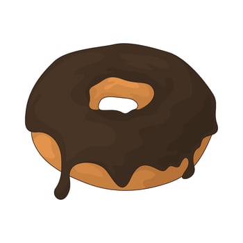 illustration of party donut vector