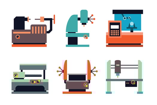 Industrial Machine illustration vector