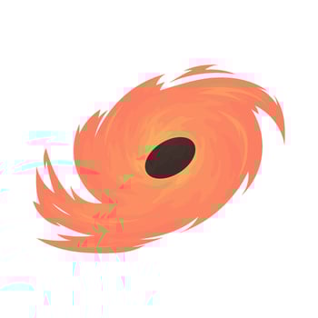 Space black hole illustration vector