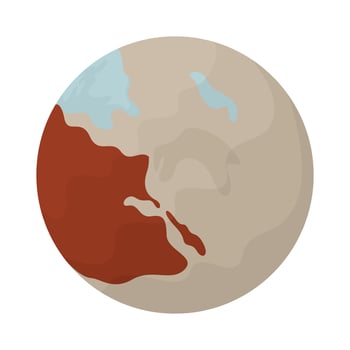 space pluto planet vector