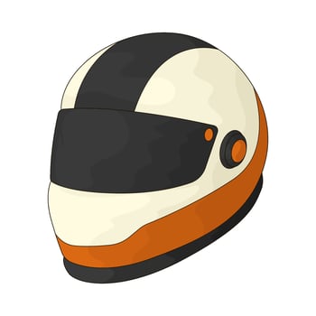 Car Race helmet vector