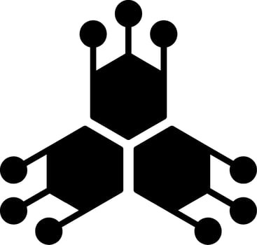 Enzyme Biochemical Function Glyph vector