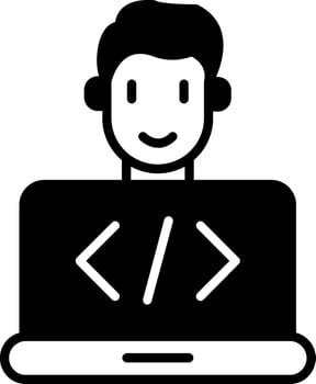 Programmer Developer Tools Glyph vector