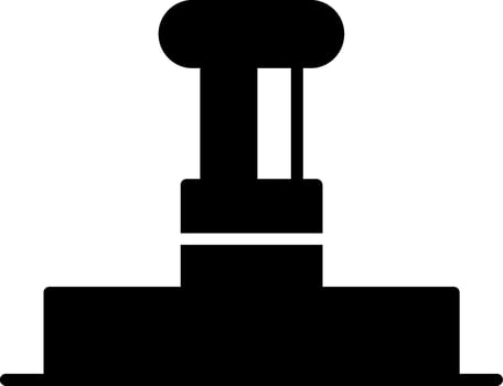Hydraulic Jack Lifting Device Glyph vector