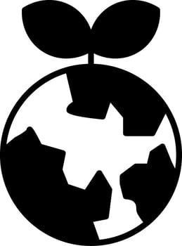 Ecology Environmental Science Glyph vector