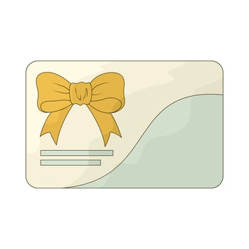illustration of a Gift card vector