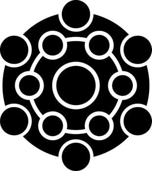 Chemistry Water Analysis Glyph vector