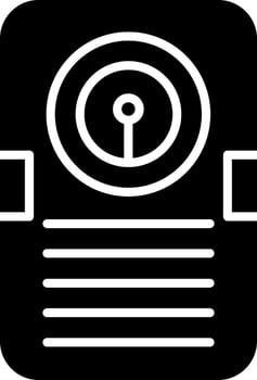 Smart Air Conditioner Automated Climate Control Glyph vector