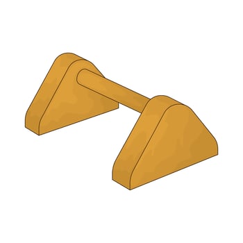 Fitness Parallettes illustration vector