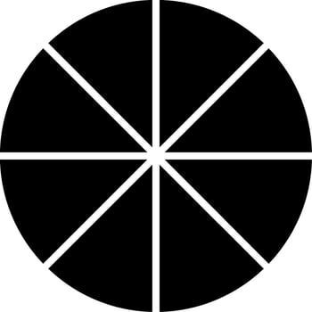 Pie Chart Graphical Data Glyph vector