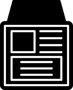 External Defibrillator Cardiac Resuscitation Glyph vector