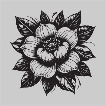 Garden in Contrast design element vector