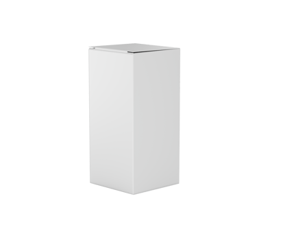 A Rectangular Cardboard Box Mockup For Concept Standing On Vertical 3d Illustration png