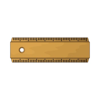 illustration of a wooden ruler vector