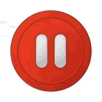 Webinar pause button vector