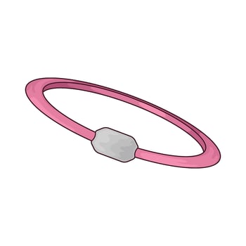 pink bracelet illustration vector
