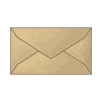 closed envelope illustration vector