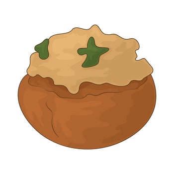 delicious Stuffed Mushrooms vector