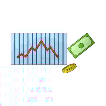 bankrupt company illustration vector