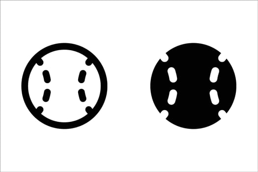 Baseball icon set. for mobile concept and web design on white background vector