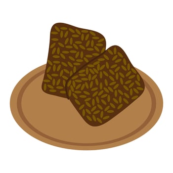 Closeup Wajik Traditional Indonesian Food vector