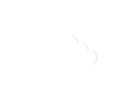White, fluffy cloud on a transparent background png