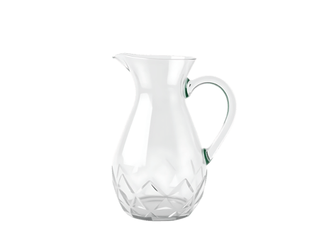 Elegant Glass Pitcher for Serving Beverages png
