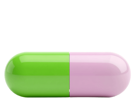 Green and Pink Capsule png