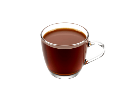 A clear cup of coffee png