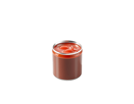 A can of tomatoes, 3D rendered on a transparent background png