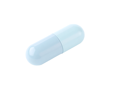 Blue Capsule Medication on Transparent Background png