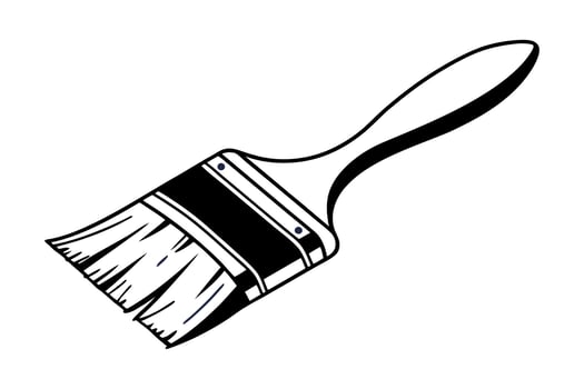 Handheld Brush Graphic for Artists vector
