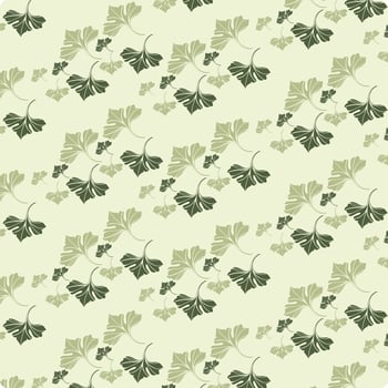Elegant Ginkgo Vector-Leaf Pattern vector