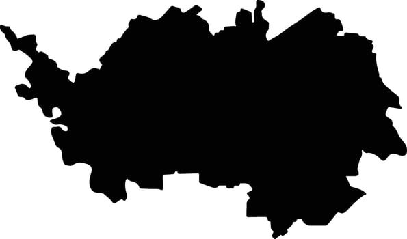 Acayucan Mexico silhouette map vector