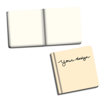 A notebook with a blank page and a pen png
