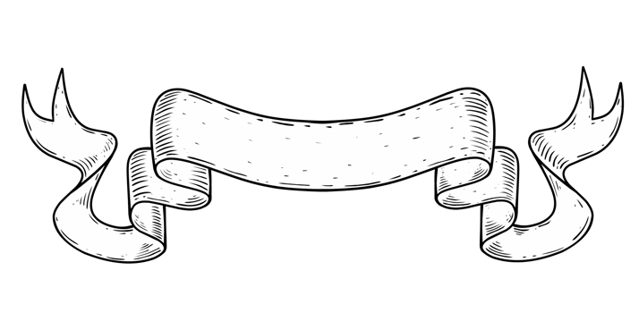 Sketch banner ribbon old labels png