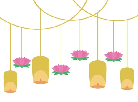 Happy Vesak Day Background vector
