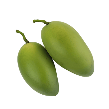 Raw mangoes in symmetrical display png