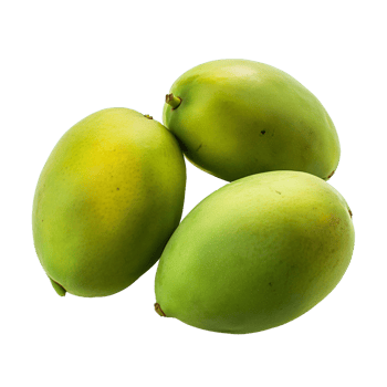 Minimal mango composition with green tones png