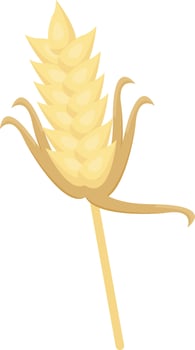 Single Wheat Stalk vector