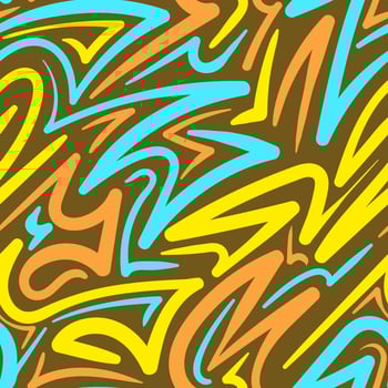 Abstract background with colorful swirls vector