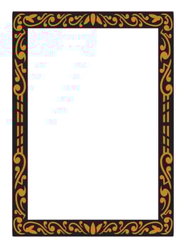Ornamental Border with Simple Luxury and Minimalist Touches vector