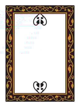 Elegant Ornamental Frame with Modern Minimalist Artistry vector
