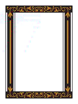 Elegant Ornamental Border with Luxurious Minimalist Flourishes vector