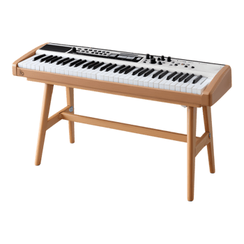 Modern Digital Keyboard on Wooden Stand Studio Shot Music Instrument 88 Keys png