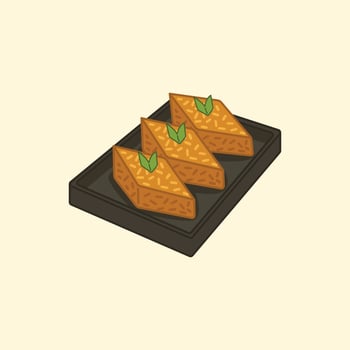 Indonesian Snack Illustration Wajik vector